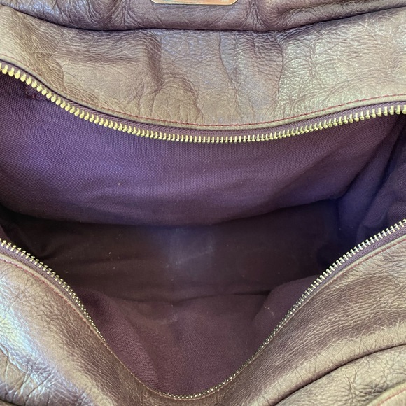 Botkier Trigger leather satchel grey plum - Picture 5 of 6